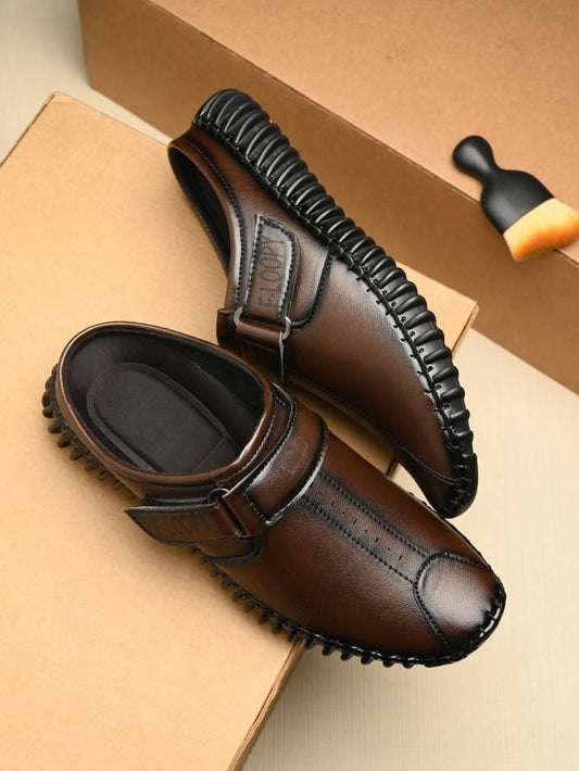 Men's Bantu Style Brown Loafer Casual Shoe