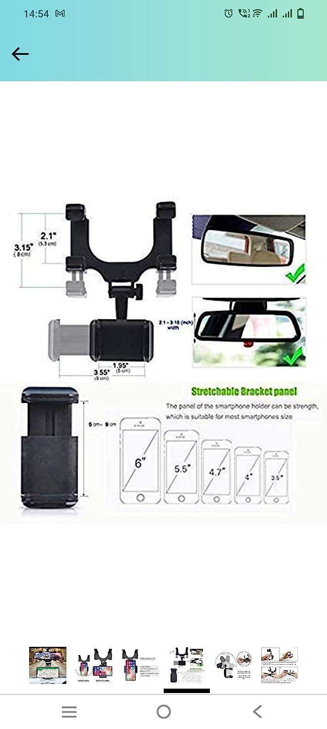 Mirror Phone Holder for Car