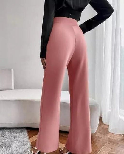 Women's Fabric Classic-Stylish Pant Pink