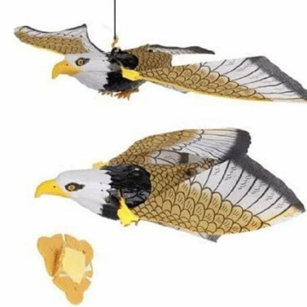 Realistic Flying Eagle Bird Toy with Spread Wings
