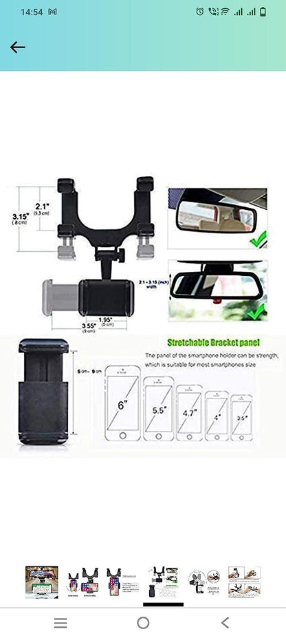 Mirror Phone Holder for Car