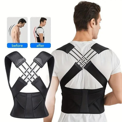 Adjustable Back Posture Corrector/ Pain Relief Support Belt for Men & Women