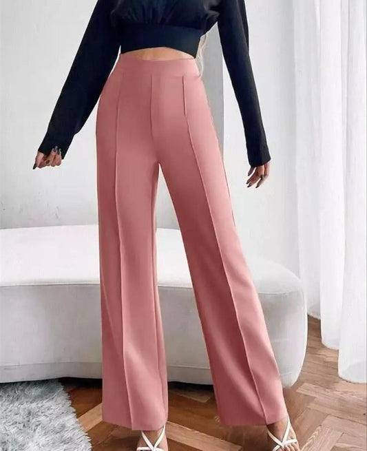 Women's Fabric Classic-Stylish Pant Pink