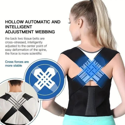 Adjustable Back Posture Corrector/ Pain Relief Support Belt for Men & Women