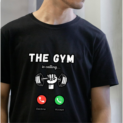 The Gym Is Calling –T-Shirt for Men |  100% Premium Cotton