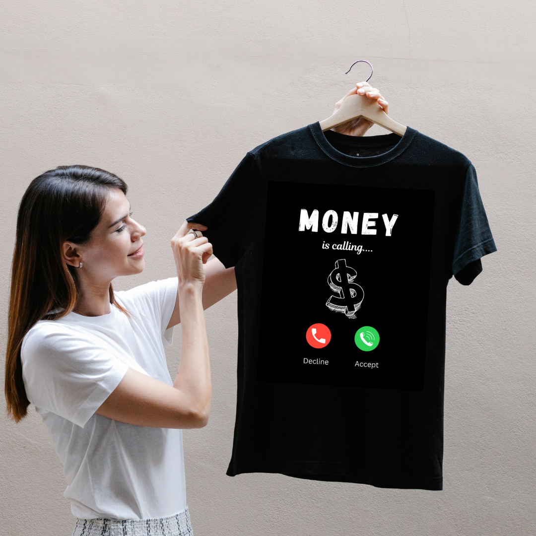 Money Is Calling – Money Mindset T-Shirt for Men | Premium Cotton